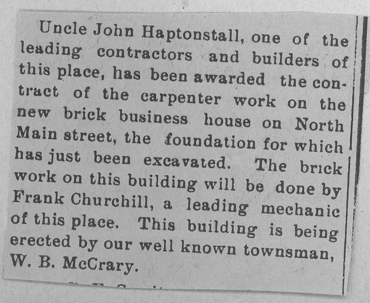 McCrary Building Contract Let